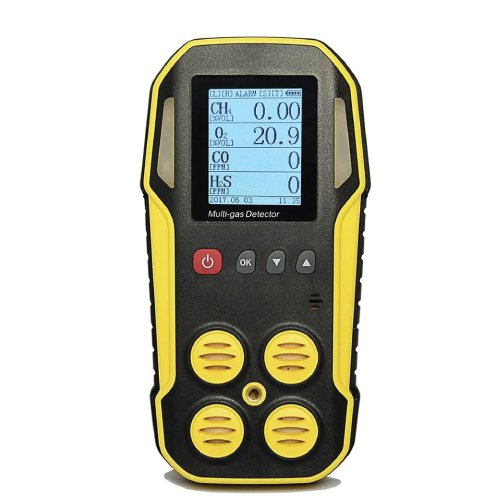Enviro Testers Gas Detector, CH4 CO, O2, H2S Multi 4 Gas Analyzer
