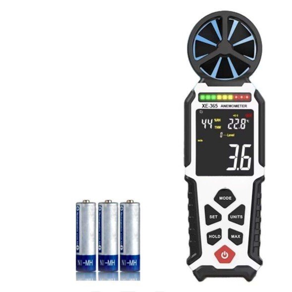 Digital Anemometer with Temperature Measurement - Enviro Testers
