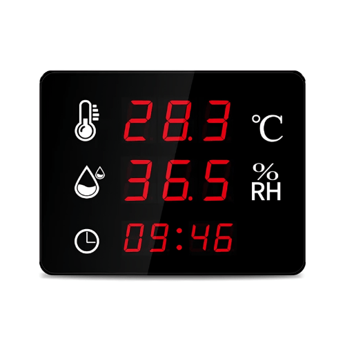 Enviro Testers Wall-Mount LED Thermometer And AE Hygrometer