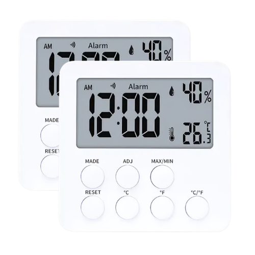 ETEAEH-296-1.png Enviro Testers Thermometer Hygrometer with Alarm Clock