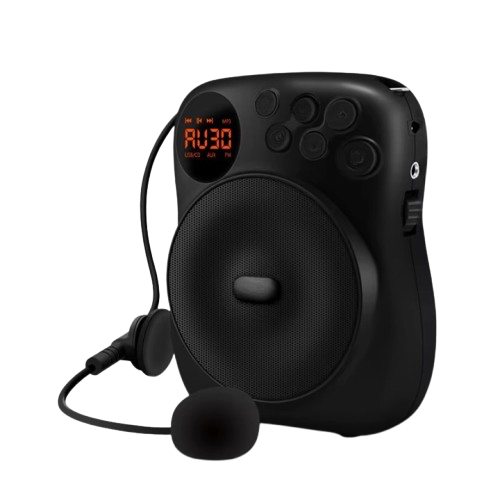 ETEASLM-398.png Portable Mini Bluetooth Voice Amplifier with Mic – 20W Loudspeaker for Teachers, Tour Guides & Outdoor Activities - Enviro Testers