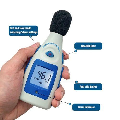 Digital Sound Level Meter with 30–130dB Range and LCD Display - Enviro Testers 