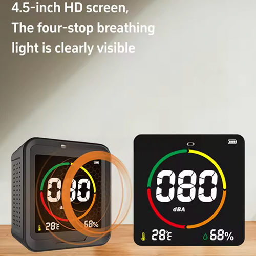 Digital Noise Detector with LCD Screen and Temperature Humidity Sensor - Enviro Testers 