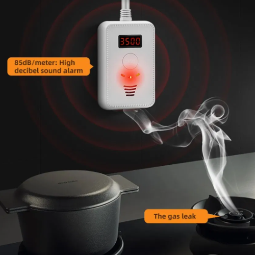 Gas Leak Sensor LCD Display Screen Combustible Gas Alarm Detector - Enviro Testers