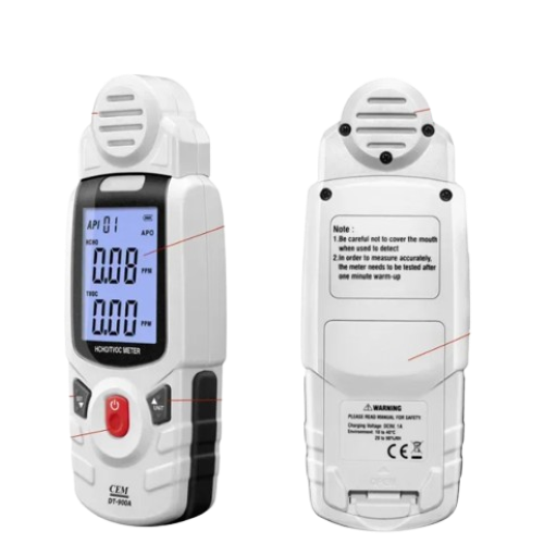 2-in-1 HCHO & TVOC Air Pollution Detector with LCD & API Monitoring – Enviro Testers