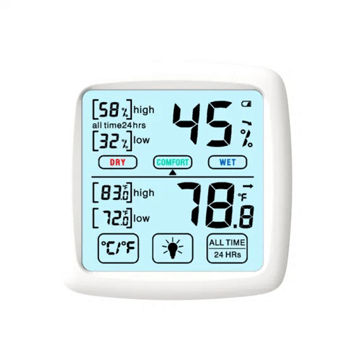 Enviro Testers Touch Screen High-Precision Indoor Hygrometer