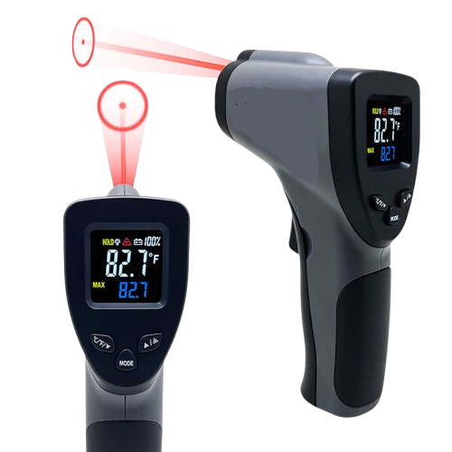 High-Precision Infrared Thermometer with Adjustable Emissivity - Enviro Testers