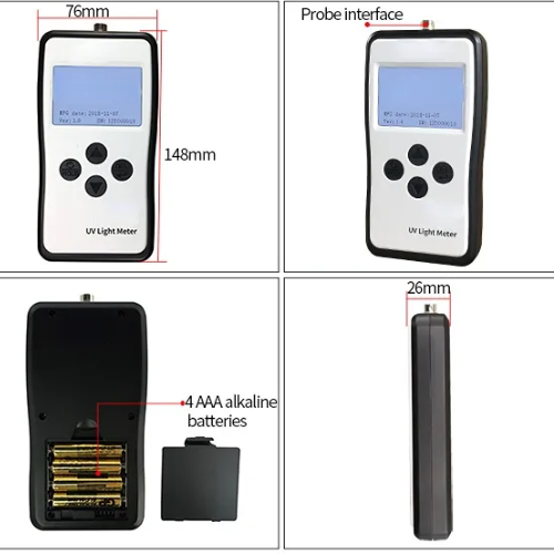 UV Light Meter Host with Intelligent Probe Matching for UVA, UVB, UVC - Enviro Testers