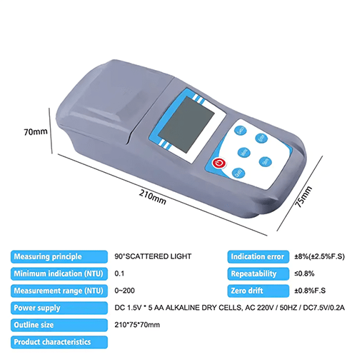 Enviro Testers Electronic Portable Turbidimeter