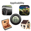 Enviro Testers Round Embedded Wireless Hygrometer
