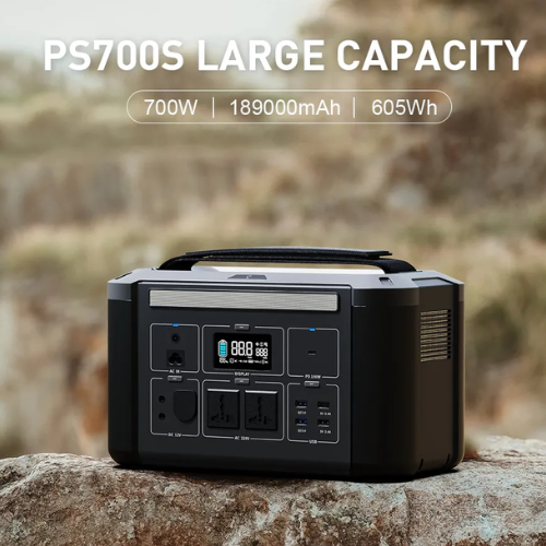 605 WH 700 W Portable Solar Generator Kit With Lithium Battery - Enviro Testers