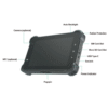Rugged 7- Inch Android 12 Tablet IP67 Waterproof Dustproof GPS 4G WiFi - Enviro Testers