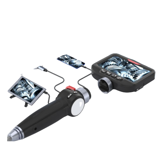 Handheld Industrial Endoscope with 360° Rotating Articulated Probe - Enviro Testers