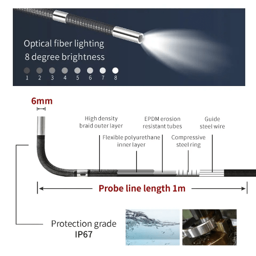 Enviro Testers Industrial Videoscope Optical Articulation